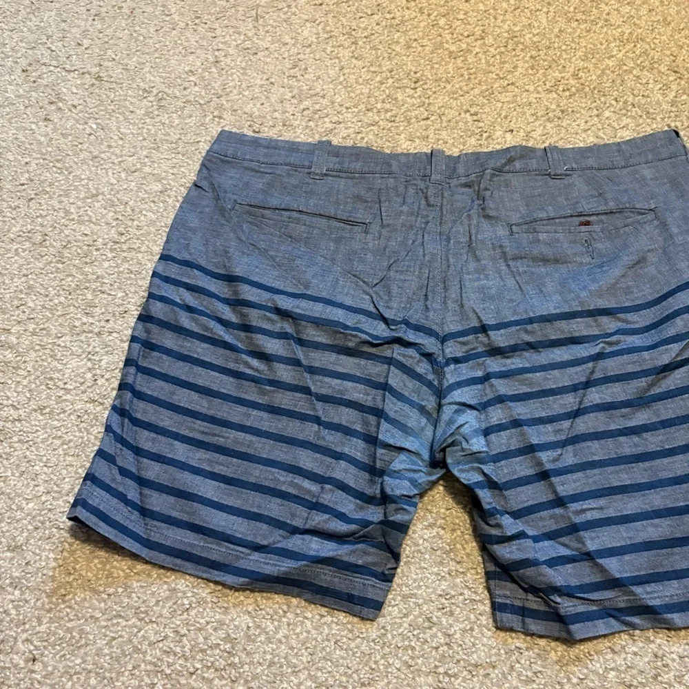 J Crew Shorts Mens Size 40 Blue Striped Stanton 9